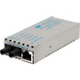 Omnitron Systems Technology1120-0-3 - miConverter 10/100 Plus RJ-45 to 100 Fiber MM/ST 1310nm/5km Euro Power Supply