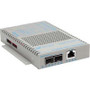 Omnitron Systems Technology2724356 - OmniConverter FPoE/SL 10/100 PoE to 2x100 Fiber SFP AC Power Supply