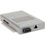 Omnitron Systems Technology9322-0-11 - OmniConverter FPoE+/S 10/100 PoE+ to 100 Fiber MM/SC 1310nm/5km AC Power Supply