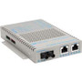 Omnitron Systems Technology9340-0-21 - OmniConverter FPoE/SL 2x10/100 PoE to 100 Fiber MM/ST 1310nm/5km AC Power Supply