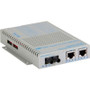 Omnitron Systems Technology9500-0-21 - OmniConverter GHPoE/S 2x10/100/1000 60W to 1000 Fiber MM/ST 850nm/220m AC Power