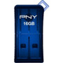 PNY TechnologiesP-FDU16GSLK/BLU-GE - 16GB Blue Micro Sleek USB 2.0