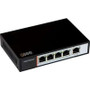 Q-SeeQAPE401 - 4 Port PoE Hub for IP Cameras Power 4 Cameras Thru Ethernet Cable