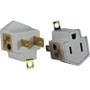QVSPA-2PK - 2-Pack 3-Prong to 2-Prong Power Adapter with Grounding