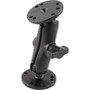 Ram MountsRAM-B-101U-CIP1 - RAM 1" Ball Mount with 2/2.5" Round Bases that contain the AMPs hole pattern