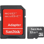 SanDiskSDSDQ-032G-A45A - 32GB microSDHC Card with Adapter
