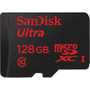 SanDiskSDSQUNC-128G-AN6IA - 128GB Ultra microSDHC Class 10 80MB/S Uhs-I Card