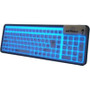 Seal ShieldS106G2 - Seal Glow Silicone Keyboard-LED Backlit Dishwasher Safe & Antimicrobial (Black