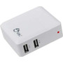 SIIG Inc.AC-PW0K12-S1 - 2 Port 4.2A USB Power Adapter White Wall Charger Up to 2 Tablets
