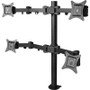 SIIG Inc.CE-MT0S12-S1 - Articulating Quad Monitor Desk Mount for 13" - 27"