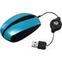 SIIG Inc.JK-US0B12-S1 - JK-US0A12-S1 3 Button USB 2.0 Blue Ultra Compact Retractable Optl Mouse