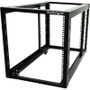 StarTech.com 4POSTRACK12A -  12U 4 Post Server Equipment Open Frame Rack Cabinet with Adjustable Posts & Casters