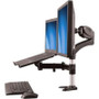 StarTech.com ARMUNONB -  Desk-Mount Monitor Arm with Laptop Stand - Full Motion - Articulating