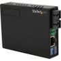 StarTech.com MCM110SC2P -  Fiber to Ethernet Media Converter with PoE