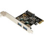 StarTech.com PEXUSB3S23 -  2-Port PCI Express PCIe SuperSpeed USB 3.0 Controller Card with SATA Power