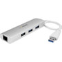 StarTech.com ST3300G3UA -  3-Port Portable USB 3.0 Hub plus Gigabit Ethernet