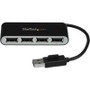 StarTech.com ST4200MINI2 -  4-Port Portable USB 2.0 Hub with Built-in Cable