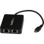 StarTech.com US1GC301AU2R -  USB-C to Dual Gigabit Ethernet Adapter with USB (Type-A) Port