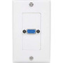 StarTech.com VGAPLATE -  Single Outlet (F) VGA Wall Plate White