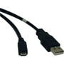 TRIPP LITE U050-003 - Tripp Lite USB "A" Male to Micro-USB Male 3ft Cable Adapter