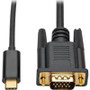 TRIPP LITE U444-003-V - Tripp Lite USB C to VGA Adapter Converter Cable 1080p Type C to VGA 3ft