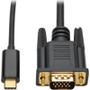 TRIPP LITE U444-006-V - Tripp Lite USB C to VGA Adapter Converter Cable 1080p Type C to VGA 6ft