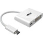 TRIPP LITE U444-06N-D-C - Tripp Lite USB C to DVI Video Adapter with PD Charging USB Type C to DVI