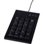 V7 KP1019-USB-4EB -  USB Numeric Keypad 19 Keys with 3 Media Hot Keys