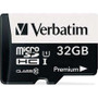 Verbatim 44083 -  32GB Premium MicroSDHC Memory Card with Adapter Class 10