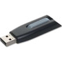 Verbatim 49189 -  128GB Store 'n' Go V3 USB 3.0 Flash Drive - Gray