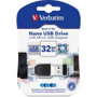 Verbatim 49822 -  32GB Nano USB Dr with Micro USB Adapter