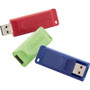 Verbatim 97002 -  4GB Store 'n' Go USB Flash Drive - 3-pack - Red Green Blue