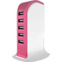 Energen EN-UC500PK -  5-Port UC500 High Power 60W USB Charger - Pink