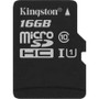 Kingston Technology SDCS/16GBSP -  16G microSDHC 80R CL10 Uhs-I Single Pack Adapter