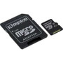 Kingston Technology SDCS/256GB -  256GB Microsdxc 80R CL10 Uhs-I Card + SD