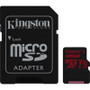 Kingston Technology SDCR/128GB -  128GB Microsdxc Canvas React 100R/80W U3 Uhs-I V30 A1