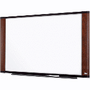 3M M9648MY - Melamine Dry Erase Board 96X48 Mahogany Finish Frame