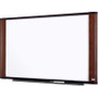 4XEM M4836MY - 3M Dry Erase Board Melamine Mahogany Finish 48 inch x 36 inch Wide