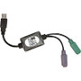 Adesso ADP-PU21 - ADP-PU21 PS/2 to USB Adapter for Keyboard & Mouse