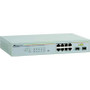 Allied Telesis AT-GS950/8-10 - 8 Port 10/100/1000BT GB Websmart Switch Plus 2 SFP Slots