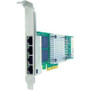 Axiom Upgrades 430-4999-AX - 10/100/1000MBS Quad PT RJ45 PCIE X4