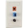 Black Box WP468 - Gigastation Wallplate 3-Port Single-Gang Office White