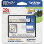 Brother TZEMQ934 - TZeMQ934 12MM (0.47" Gold On Satin Silver Tape for P-Touch 5M (16.4 FT