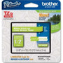 Brother TZe-MQG35 - 12MM (0.47" White on Lime Green Tape for P-Touch 5M (16.4 FT