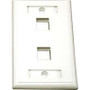 C2G 3411 - 2-Port Modular Wallplate - White