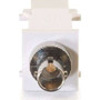 C2G 3825 - Snap-In ST Fiber F/F Keystone Insert Module - White