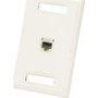 C2G 27414 - 1-Port CAT5e Wallplate RJ45 - White