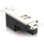 C2G 29345 - 2-Port USB Superbooster Wall Plate-Receiver