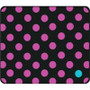 Centon Electronics OP-MPV1BM-DOT-02 - Otm Classic Prints Black Mouse Pad Dotty Gone Violet