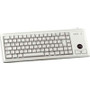 CHERRY G84-4420LPBEU-0 - ML4420 - UltraSlim PS/2 Keyboard with Trackball - Light Gray